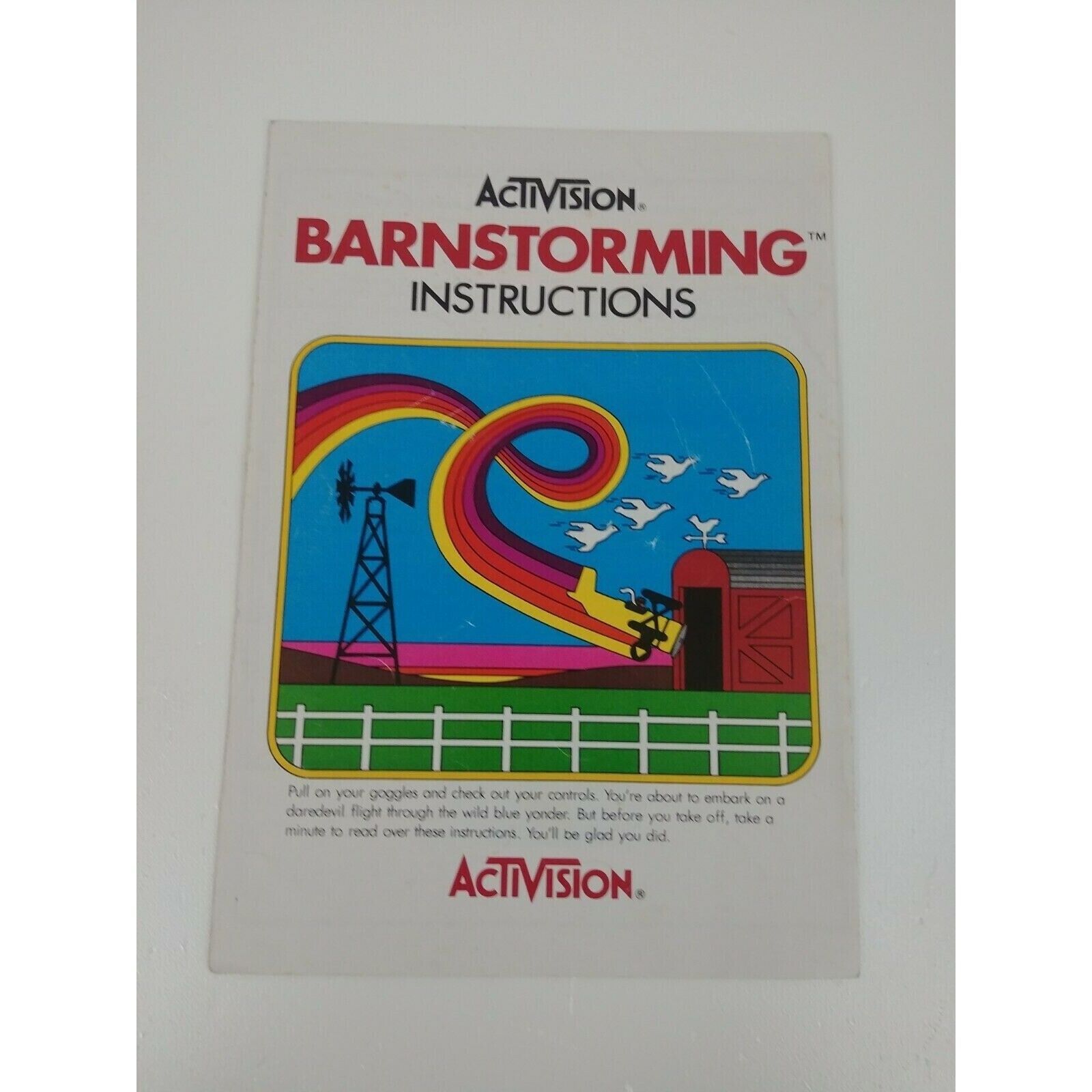 Atari 2600 Barnstorming Instructions Manual - $2.85