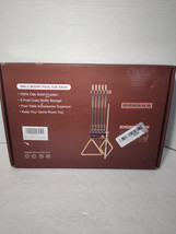 Pool Stick Holder Wall Mount, Hardwood Billiards Pool 6 Cue Rack, Pool C... - $28.70