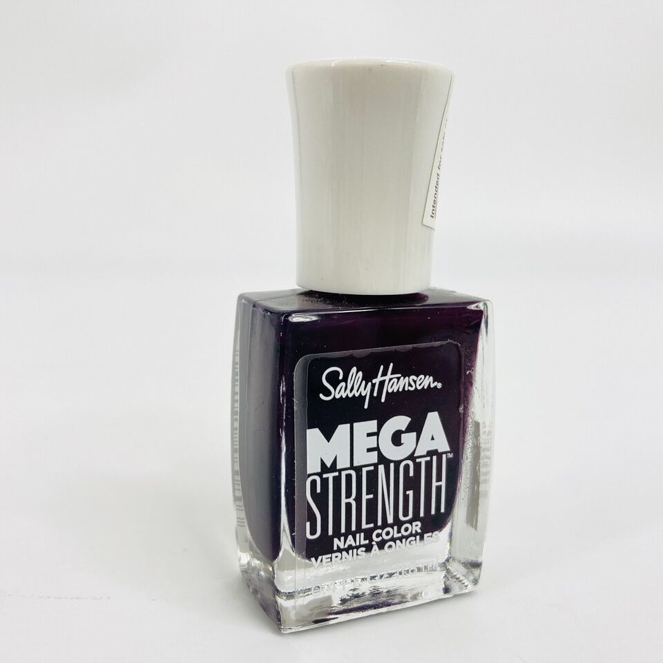 Sally Hansen Mega Strength Nail Color Polish #046 Rule Breaker Dark Purple - $2.97