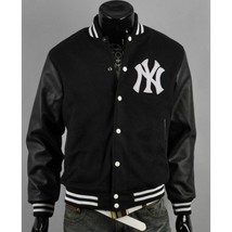 Men’s New York Yankee Varsity Baseball Bomber Jacket - $205.34 CAD
