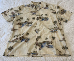 Island Shores Mens Hawaiian Shirt Short Sleeve Button Up Size XL - READ DESC. - £8.18 GBP