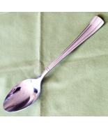 Soup Spoon GEO Pattern Cuisinart Flatware Stainless Korea 7 7/8&quot; Glossy - $3.95