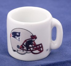 NFL Miniature Coffee Mug New England Patriots Fan Collectible Ornament Vintage - £4.57 GBP
