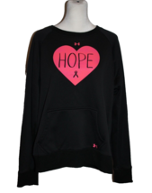 Under Armour Storm Cold Gear Hope Heart Breast Cancer Fleece Sweatshirt ... - £14.14 GBP