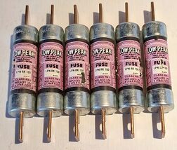 Lot Of 6 Bussman Buss LPN-RK100 Low Peak Fuse 100A 250V 100 Amp RK1  - $45.00