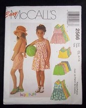 McCall&#39;s Easy Pattern 2566 Child&#39;s romper top pull on shorts Sz CL 6-7-8 - £3.53 GBP
