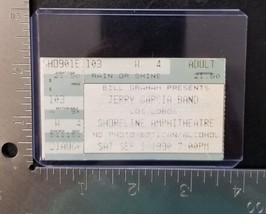JERRY GARCIA BAND - VINTAGE SEPTEMBER 1, 1990 CONCERT TICKET STUB - $13.00