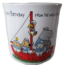 Sandra Boynton 10 oz Coffee Mug Happy Birthday Whole Crew Ship Boat Tea Cup - $16.65