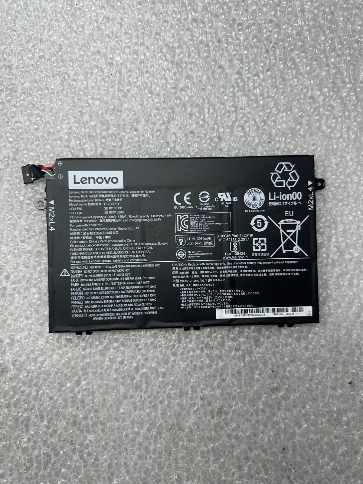 Lenovo Thinkpad E15 20RD, 20RE genuine original battery L17C3P51 - $7.36