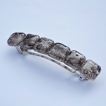 Hair Clip Bohemian Czech Handmade Glass Luxurious Designer Jewelry - £15.87 GBP