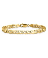 10K Yellow Gold Anchor Chain 4.75mm Bracelet 8&quot; Lobster Clasp - $15,812.20 MXN