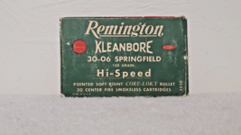 RARE Vintage Remington Kleanbore 30-06 Springfield Empty Ammo Box w/Inse... - £310.75 GBP