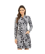 NWT Ladies IBKUL BIANCA BLACK Long Sleeve Mock Golf Dress - S M L &amp; XL - $87.94 CAD