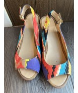 Mootsies Tootsies moliker women’s size 6 M wedges  woven heels - $285.10 MXN