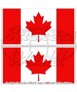 KANADA Flagge KANADISCHE Fahne 110mm Vinyl Sticker Aufkleber x2 - $6.86