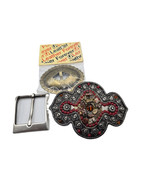 3 Fun Belt-Buckles Men Women 1 from Italy 1 Handcrafted Red 1 Gold-Tone - $506.90 MXN