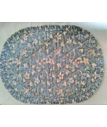 Oval Handmade Cotton Dresser Cloth Centerpiece Decoration Place Mat Blue... - £5.86 GBP