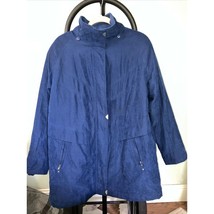 Mackintosh New England Raincoat Hood, Nautical Navy Jacket, Women&#39;s Large Coat - $32.66