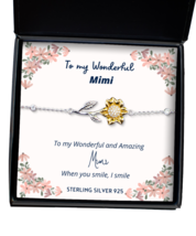To my Mimi, when you smile, I smile - Sunflower Bracelet. Model 64037  - £32.13 GBP
