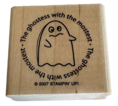 Stampin Up Rubber Stamp Ghostess with the Mostest Ghost Halloween Holiday - $4.99