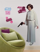 Star Wars Princess Leia Photo Image Giant Peel and Stick Wall Decal NEW ... - £9.15 GBP