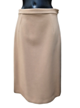 Jupe &#39; Hiver Chameau Femme Pure Laine Taille 46 Basic Haute Qualité Ultima Vente - £47.92 GBP