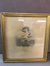 Jean Baptiste Mallet Engraving &quot;L&#39;Automne&quot; - Fall Autumn - in a Gilt Frame - £155.70 GBP