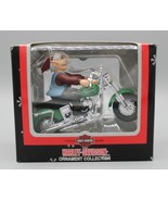 2002 Harley Davidson Elf Green Harley Motorcycle Christmas Ornament Cava... - £15.08 GBP