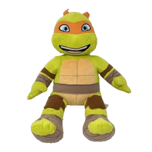 Build A Bear Teenage Mutant Ninja Turtles Michelangelo TMNT Plush 2014 No Sound - $12.86