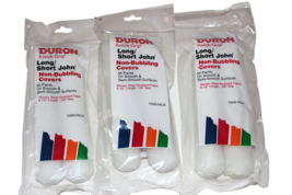 Lot of 3 Twin Packs - TOTAL of 6 - Duron Kwick-Grip 6½&quot; Paint Roller Covers - £7.17 GBP