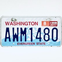 2017 United States Washington Evergreen Passenger License Plate AWM1480 - £12.56 GBP