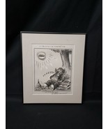 Original Framed SIGNED Political Cartoon By Famous Cartoonist ART WOOD R... - $93.49