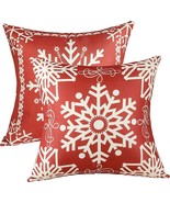Pillow Covers - Throw Pillow Covers 18&quot; x18&quot; Set of 2 Decor Winter Holid... - $12.86