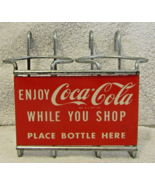 Vintage Enjoy COCA-COLA While You Shop Shopping Cart Metal Soda Bottle H... - £140.12 GBP
