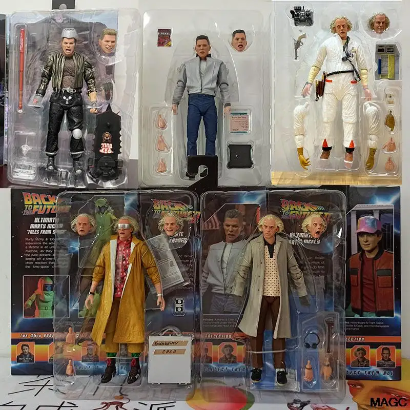 Marty McFly Dr DOC Brown 2015 Neca Back To The Future Part II Space Marty Martin - £34.19 GBP+