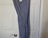Kenneth Cole Reaction Men&#39;s Blue Slim-Fit Linen Pants Size 38 Short 31W - $29.65