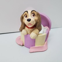Disney Store Exclusive Lil Classics Lady &amp; the Tramp LADY in a Hatbox PVC 2.5&quot; - £15.08 GBP
