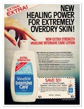 Vaseline Intensive Care Lotion &amp; Store Coupon Vintage 1982 Print Magazin... - $9.70