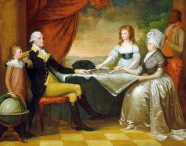 Giclee US Revolutionary War- President George Washington and Family   Painting - £8.30 GBP+
