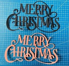 Merry Christmas Word Metal cutting die Scrapbooking Card Making Craft Me... - $10.00