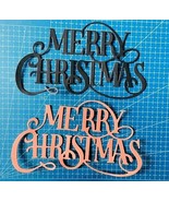 Merry Christmas Word Metal cutting die Scrapbooking Card Making Craft Me... - $10.00