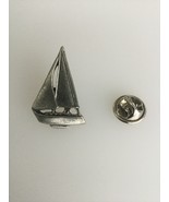 Yacht Pewter Lapel Pin Badge Handmade In UK - $7.50