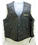 Harley-Davidson Ride Free Flames Leather Vest Men’s XL  - $3,368.20 MXN
