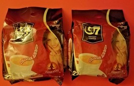 2 Pack Trung Nguyen G7 Instant Coffee 3-IN-1 Collagen &amp; SUGAR-FREE(22 Bags Each - £20.24 GBP