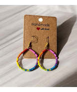 Tropical Hoops Earrings - $5.99