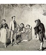 Rural Dancing Master Violin 1888 Victorian Religious Book Art Print DWT4B - €30,07 EUR