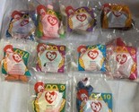 1996 McDonalds 1st Ty Beanie Babies Complete Set 1-10 Happy Meal Toys Fr... - £30.89 GBP