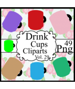 Drink Cups Vol. 29-Digital Clipart - $5.00