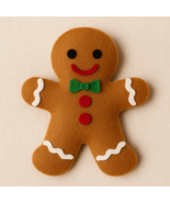 Gingerbread Cookie Felt Toy – DIY Christmas Tutorial PDF Felt Patttern A4 - $7.00