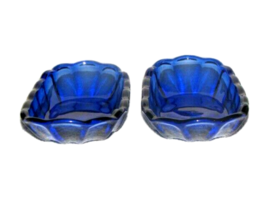 Vintage Anchor Hocking Cobalt Blue Glass Dish Banana Split Ice Cream Bow... - £17.34 GBP